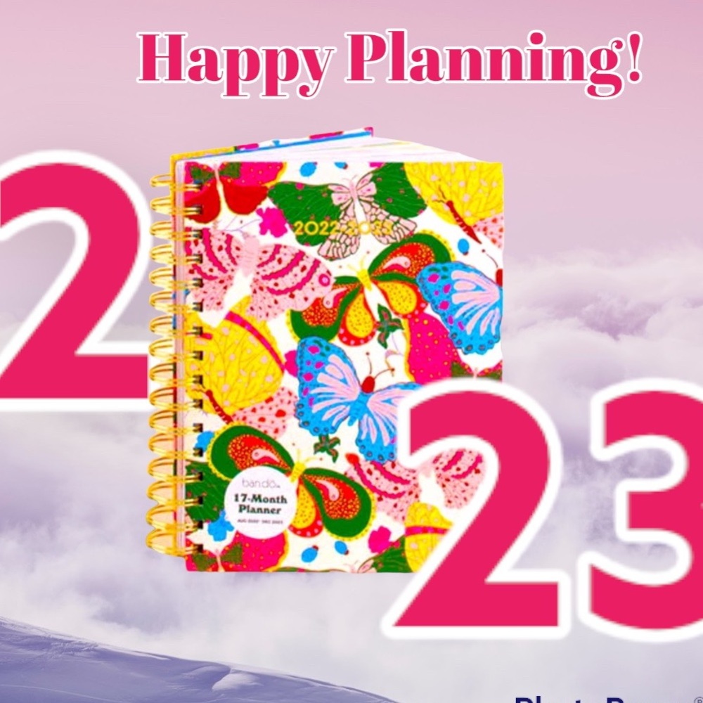 bando Berry Butterfly Planner  (17-Month)